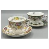 (2) Tea-Cup & Saucer Sets