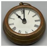 Brass Glass Face Over Sized Pocket Style Watch