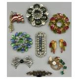 Vintage Estate Jewelry - Brooches & Earrings