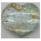 Heart Shaped Ocean Jasper Crystal