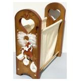 Vintage Cottagecore Design Magazine Rack