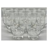(9) Pfaltzgraff Heirloom Glass Tumblers