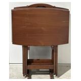 Wood TV Trays and Stand