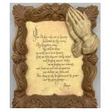 Vintage The Lords Prayer Ornate Frame