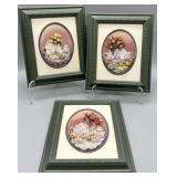 Vintage A. Richesco 3D Framed Wall Art