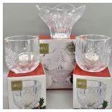 Mikasa Footed Bowl & (2) Candleholders