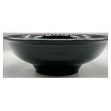 HLC Fiestaware Large Black Footed Serving Bowl