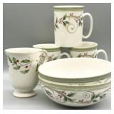 Lenox Holly Filigree Mugs & Bowls