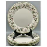Lenox Holly Filigree 11.25in Dinner Plates w/Box