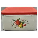 Cottage Style Vintage Metal Bread Box