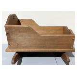Vintage Wood Doll Cradle