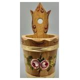 Vintage Handpainted German Wood Planter/Box