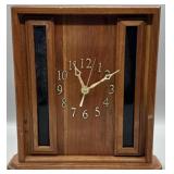 Handcrafted Wood Mantle Clock