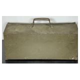 Union Steel Co. OD Green Metal Tool Box with Tray