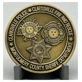 Clarksville, TN. First Responder Challenge Coin