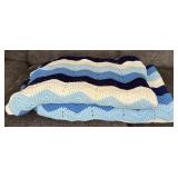 Blue Crochet Blankets  (2)