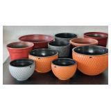Assortment of Plastic Planters