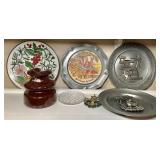 Collectible German Plates & Contents of Shelf
