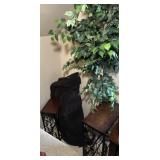 Sofa Side Tables (2), Foldable Chair, Faux Tree