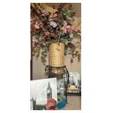 Faux Flowers, Plant Stand, Wall Decor