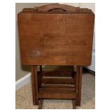 TV Dinner Trays & Stand - SEE DESC