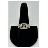 Sterling Silver Ring w/Gemstones