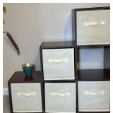 Cubby Storage Shelf w Bins (contents included)