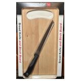 Wï¿½sthof Bread Knife and Birch Board NIB