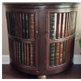 Demilune Book Cabinet (Contents Not Incld)
