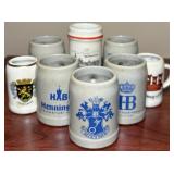 Miniature German Steins (8)