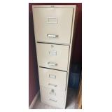 Tennsco 4 drawer metal file cabinet