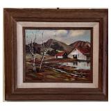 Original Oil on Canvas Landscape Signed