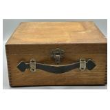Circa 1920-1930s Utility Box w/Leather Handle