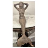 Cast Iron Shelf Sitter Mermaid Statue