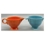 Fiesta Cream & Sugar Dishes