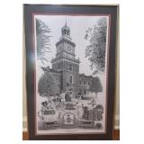 Tony Biagi Signed & Numbered APSU Framed Picture