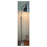 Brushed Nickel Pharmacy Style Floor Lamp