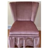 Vintage Velvet Slipper Chair