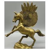 Vintage Brass Pegasus Statue