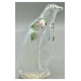 Fenton Royal Lenten Rose Penguin Signed & HP