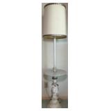 3 Graces Marble Top and Metal Floor Lamp