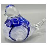Handblown Art Glass Bird Figurine