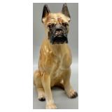 Vtg Ceramic Boxer Dog Figurine