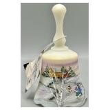 1993 Fenton Christmas At Home Christmas Bell