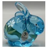 Fenton Chubby Bunny Rabbit Handpainted & Signed