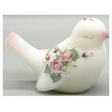 Fenton Satin Glass Bird Figurines HP & Signed
