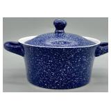 California Pantry Ceramic Blue Speckled Crock
