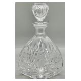 STUNNING Diamond Shaped Cut Crystal Decanter