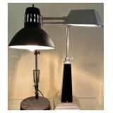 (2) Vintage Desk Lamps