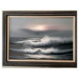 Vintage Framed Original Oil on Canvas Painting